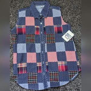 Button down tank top